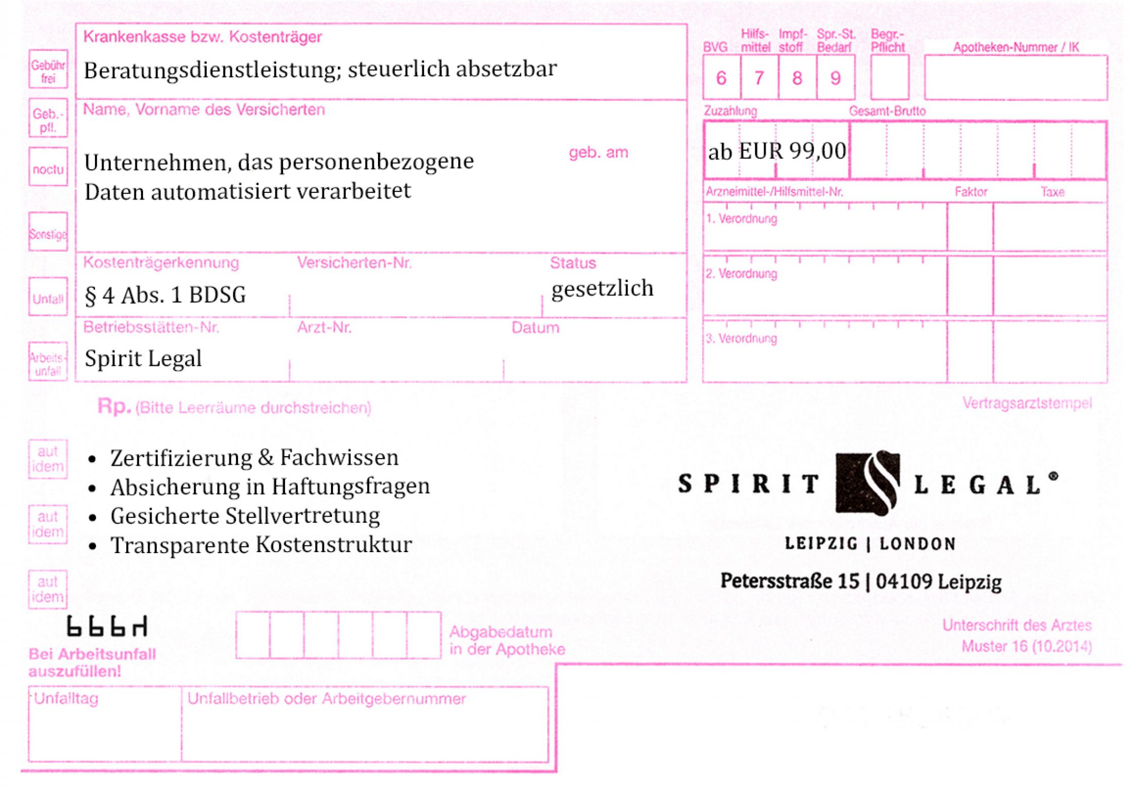 Externer Datenschutzbeauftragter Für Apotheken - Spirit Legal Rechtsanwälte