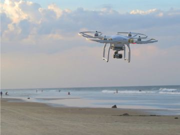 Drohne am Strand